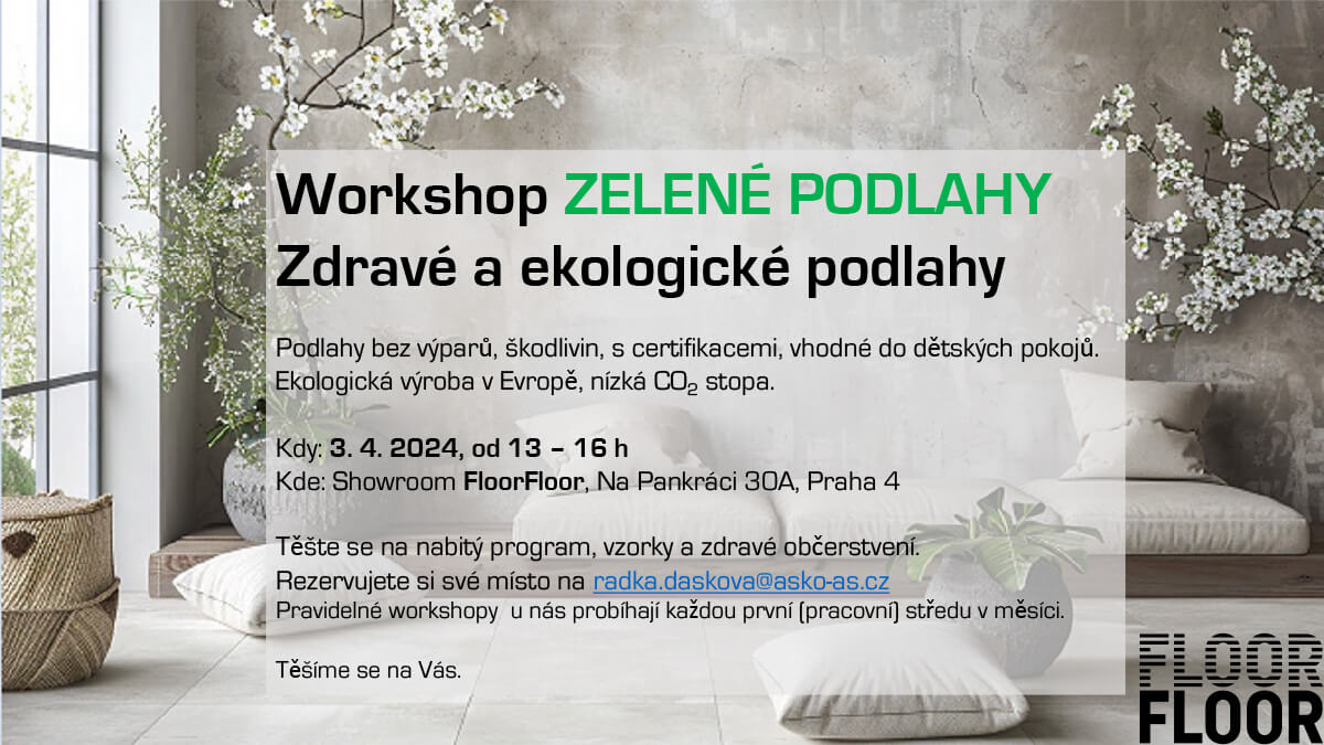 Banner zelené podlahy